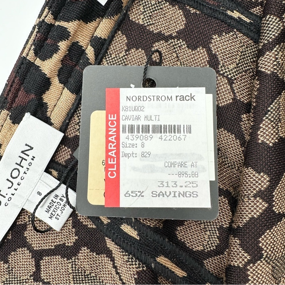 St. John Collection Alexa Leopard Animal Print - Picture 11 of 14